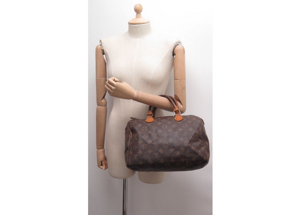 Sac à main LOUIS VUITTON Speedy 30 Porté Main Toile Enduite