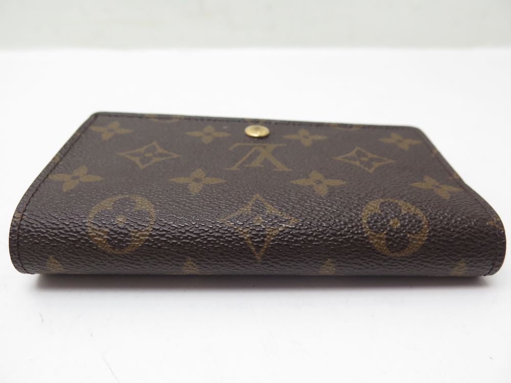 Louis Vuitton Portefeuille Tresor Monogram 帆布小巧型钱包棕色