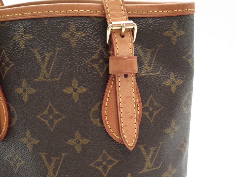 Louis Vuitton Monogram Petite Bucket M42238 Brown Cloth ref