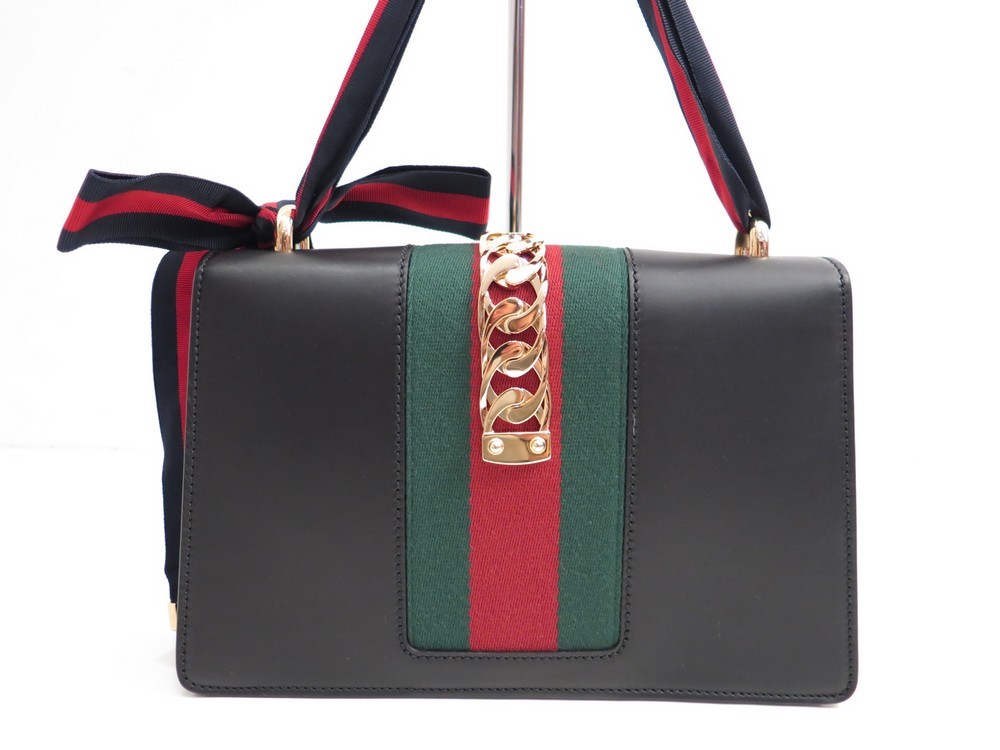 sac a main gucci sylvie 421882 cabas en cuir