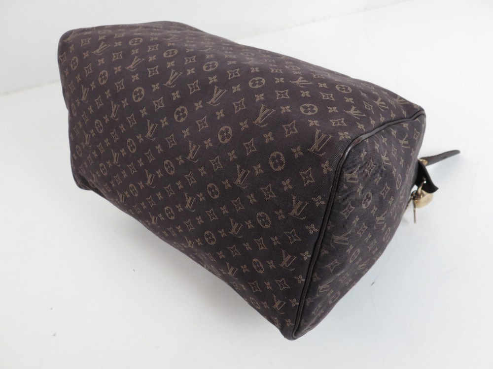 Sac Louis Vuitton Speedy 30 Mini Lin marron - Gaja Refashion