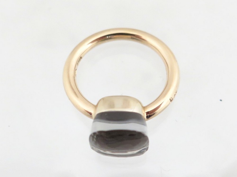 LOUIS VUITTON HOLLOW CLOU RING GM SIZE 56 WHITE GOLD 18K 16.3GR