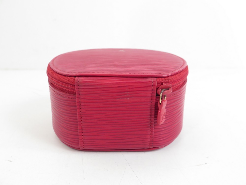 Authenticated used Louis Vuitton EPI Ecrin Bijoux 10 M48217 Jewelry Case Castilian Red EPI Leather, Women's, Size: One Size