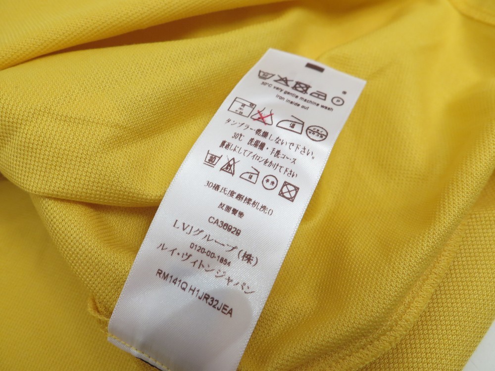 polo louis vuitton jr32 4l xxl 60 62 coton jaune