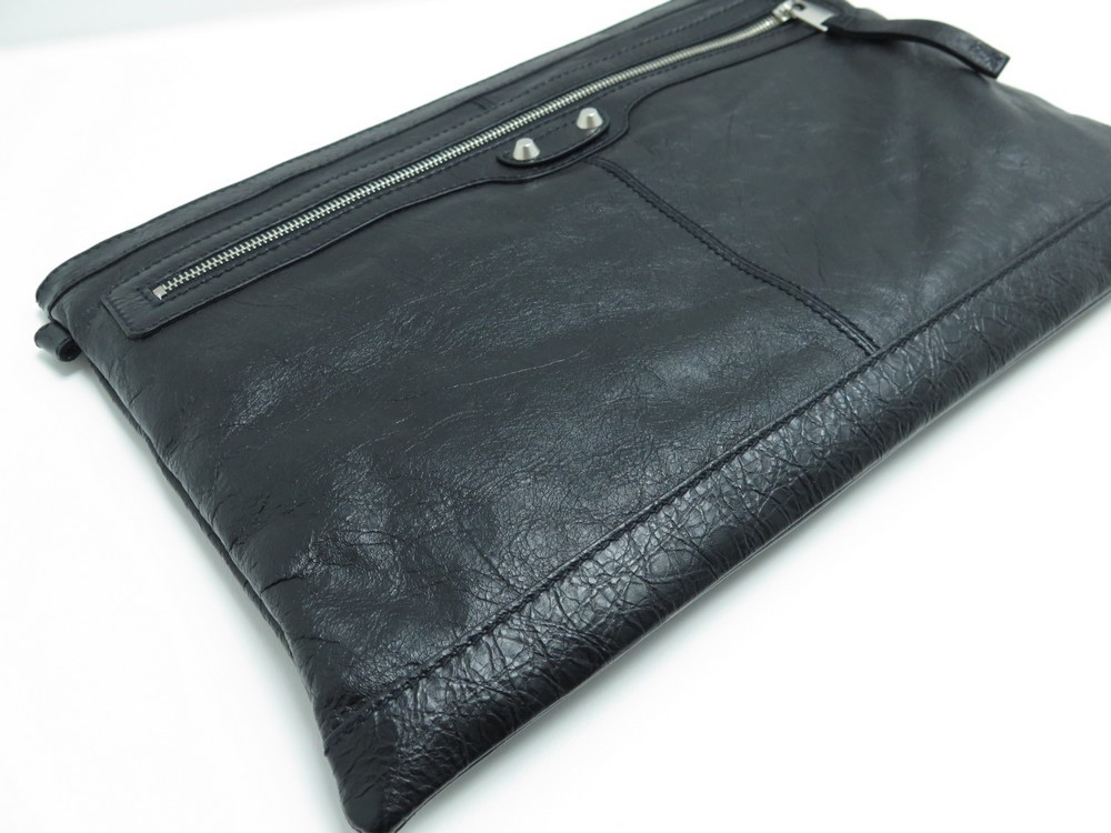 pochette a main balenciaga clip l 273023 sac noir