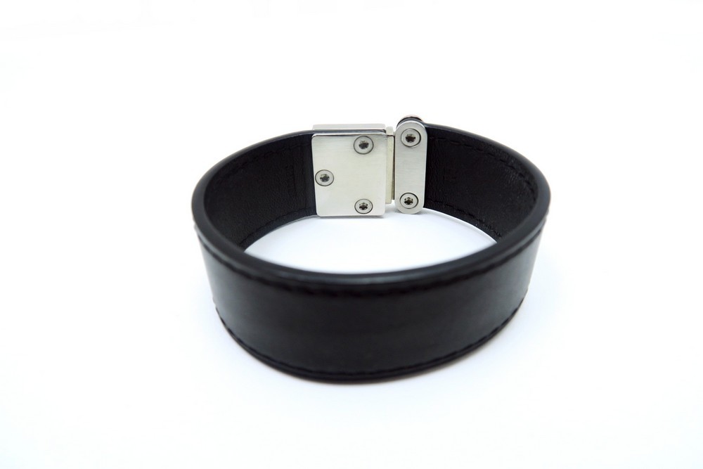 Louis Vuitton Nomade Koala Black Leather Bracelet S