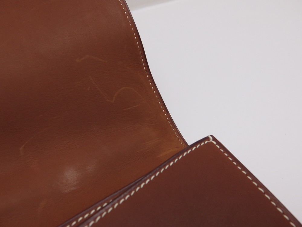 Hermès sac à dépêches briefcase in brown barenia leather