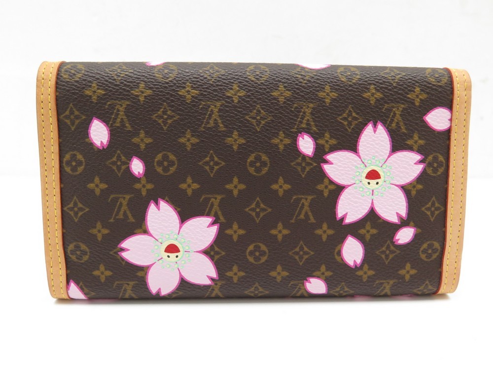 Louis Vuitton, Accessories, Auth Louis Vuitton Trifold Long Wallet  Monogram Cherry Blossom Porto Tresor I
