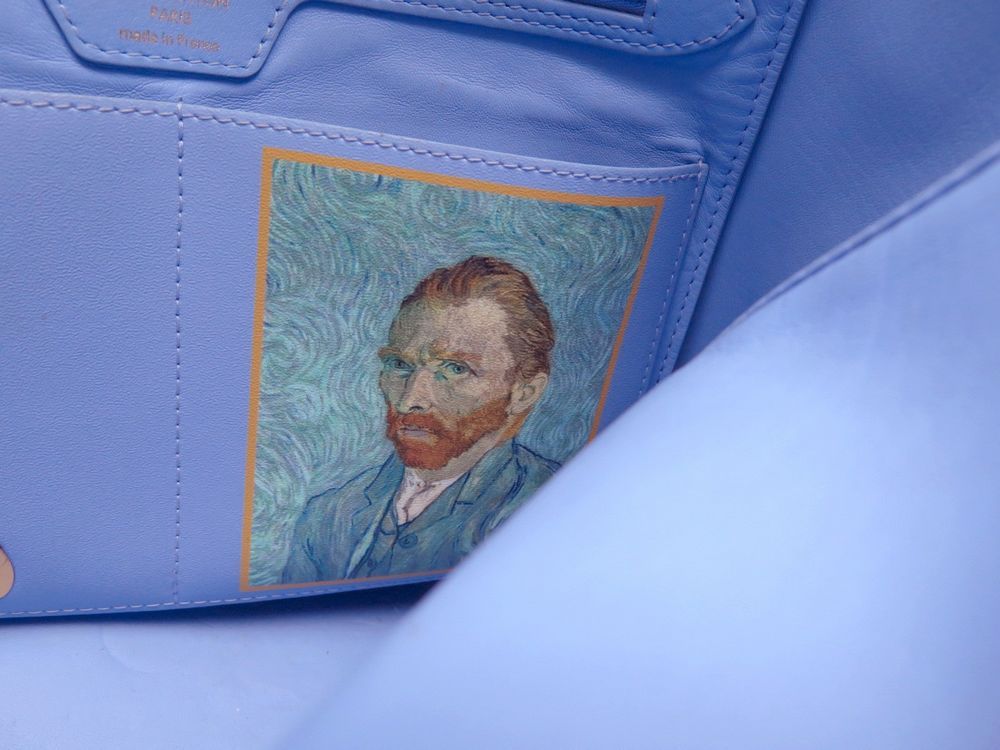 LOUIS VUITTON LOUIS VUITTON Van Gogh Neverfull MM Tote shoulder Bag M43331  canvas Blue Used M43331