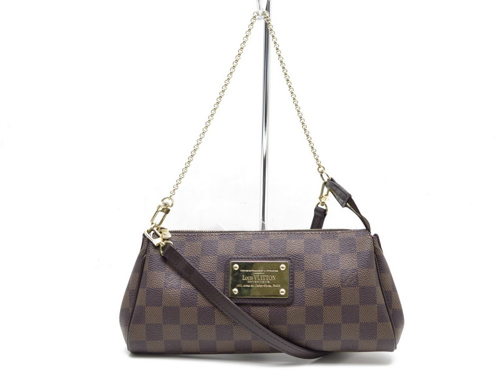 sac a main louis vuitton eva en toile damier azur