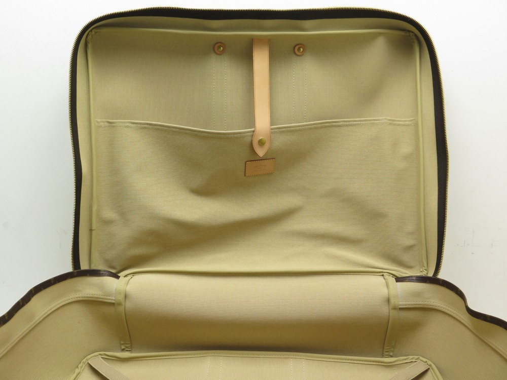 valise sirius 55 cm louis vuitton en toile monogram et cuir naturel, RvceShops Revival