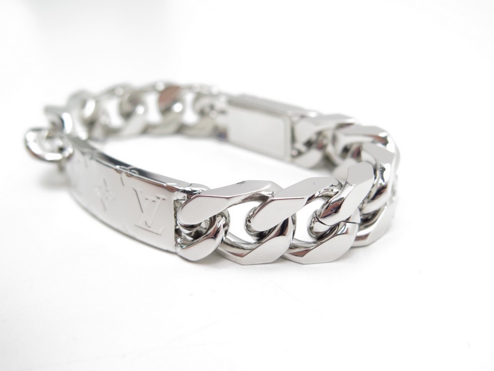 Louis Vuitton Monogram Chain Bracelet - Palladium-Plated Link