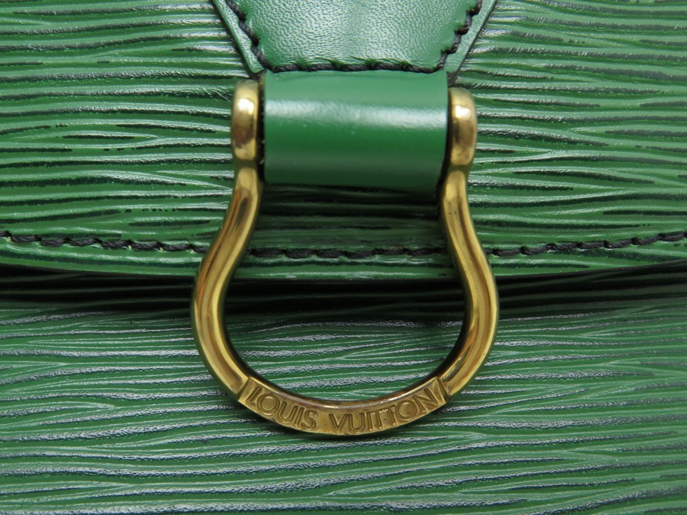 Sac Louis Vuitton Saint Cloud cuir épi vert