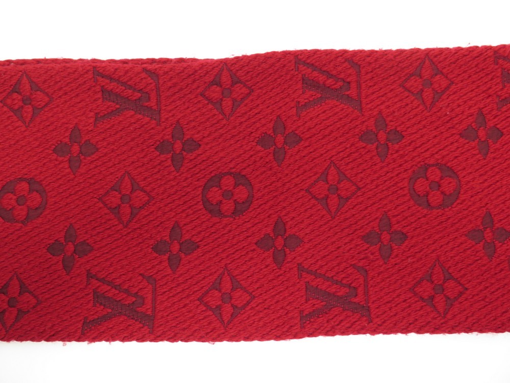 Louis Vuitton M72432 ECHARPE LOGOMANIA Stole Red