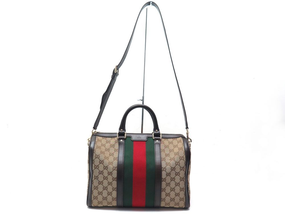 sac a main gucci web original gg boston mm