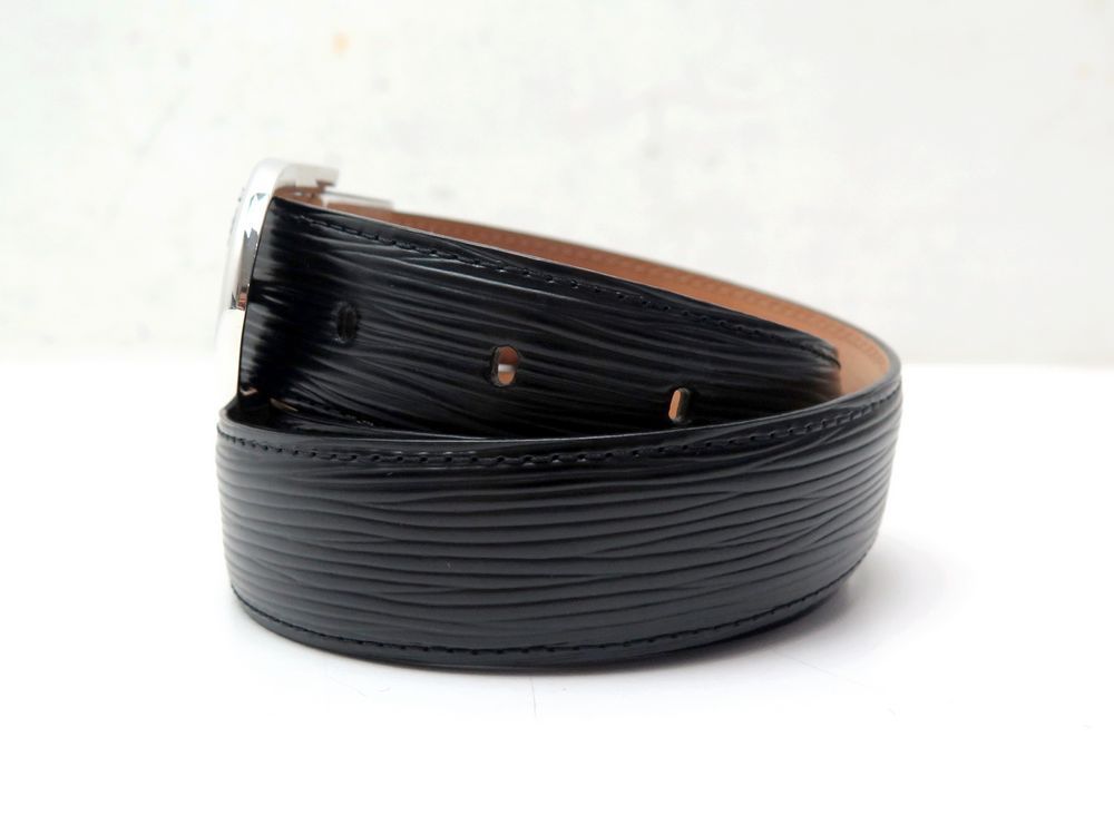 En cuir ceinture Louis Vuitton Noir taille 90 cm en Cuir - 37527286