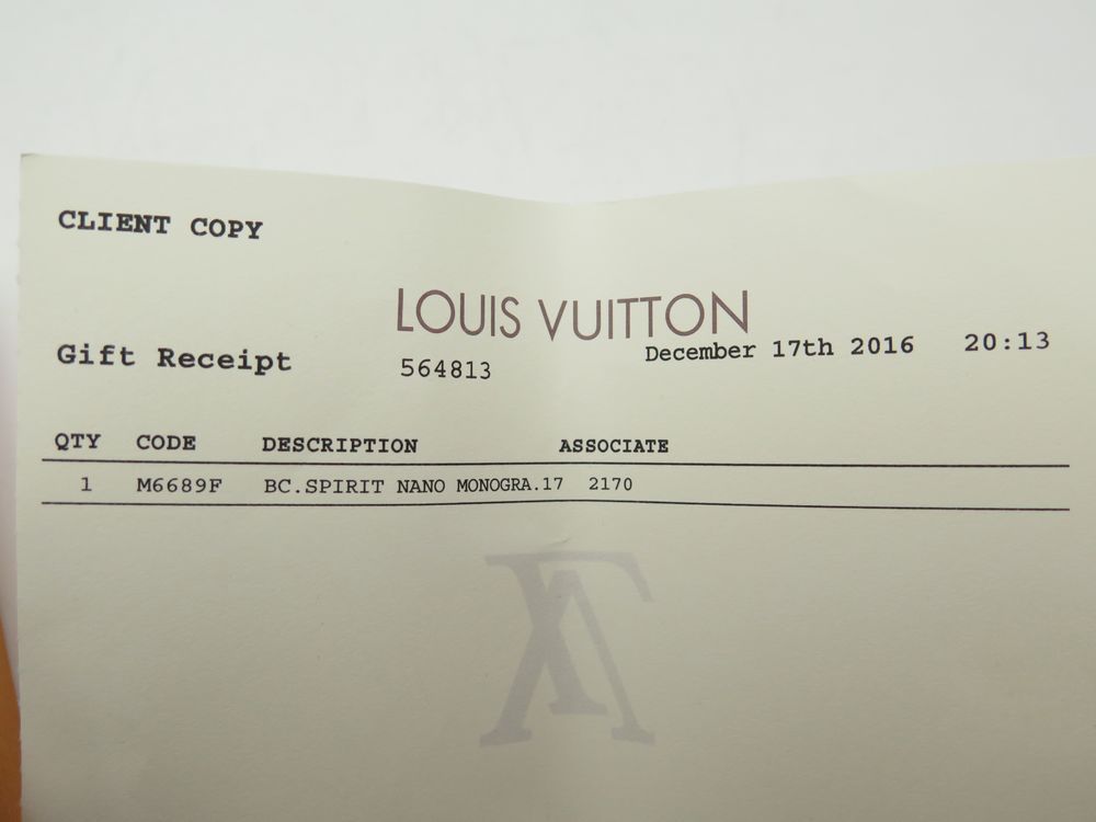 LOUIS VUITTON SPIRIT NANO BRACELET IN MONOGRAM CANVAS 19 CM M6689 + BOX  Brown Cloth ref.383531 - Joli Closet