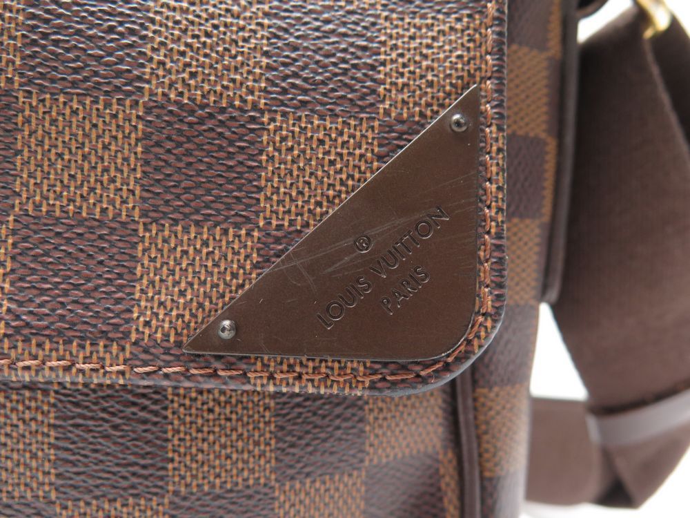 sacoche louis vuitton shelton en toile damier ebene mm