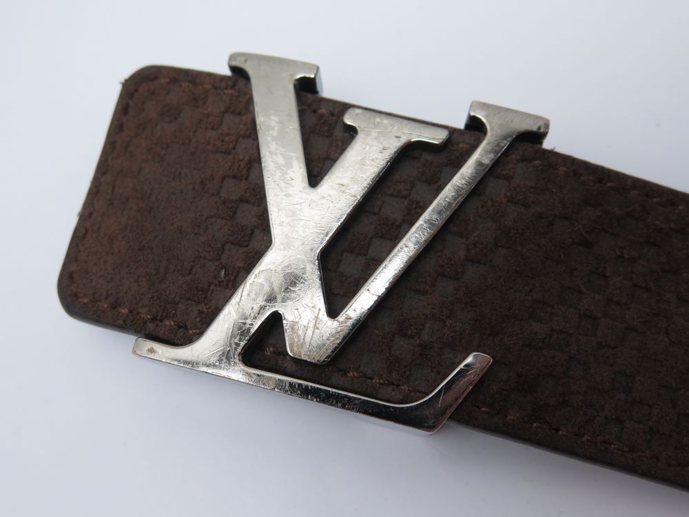 Louis Vuitton, Accessories, Rare Louis Vuittonbrown Ceinture Lv Initials  36mm Mocha M6876 Belt