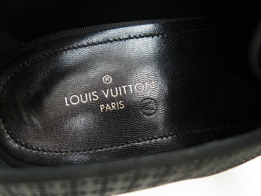 Chaussures habillées homme Louis Vuitton Paris à lacets noir SOLFERINO  DERBY taille 8,5 MT0168