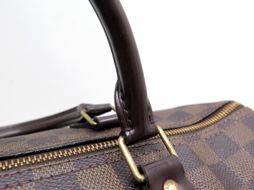 Sac Louis Vuitton Speedy 35 en toile damier ébène