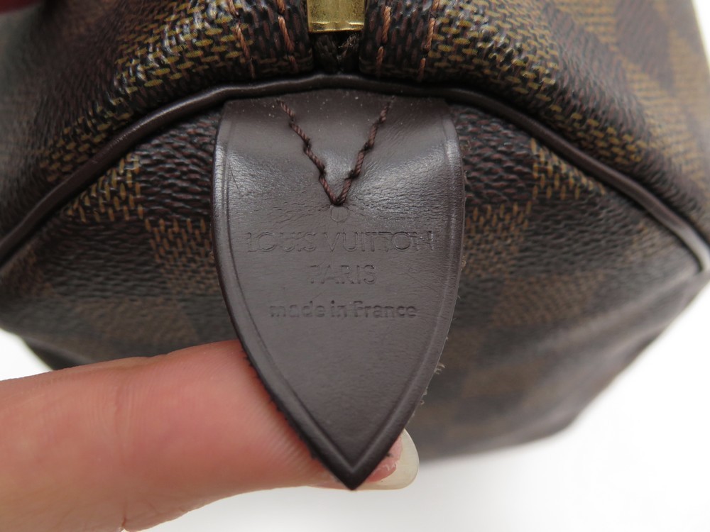 Sac Louis Vuitton Speedy 35 en toile damier ébène