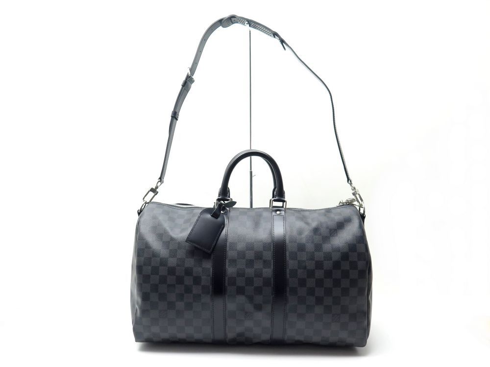 LOUIS VUITTON - Sac de voyage keepall 45 cm en toile mon…