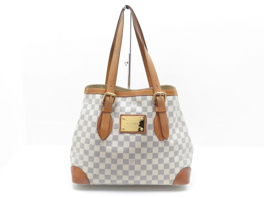 Louis Vuitton Hampstead Damier Azur shoulder bag White Cloth ref