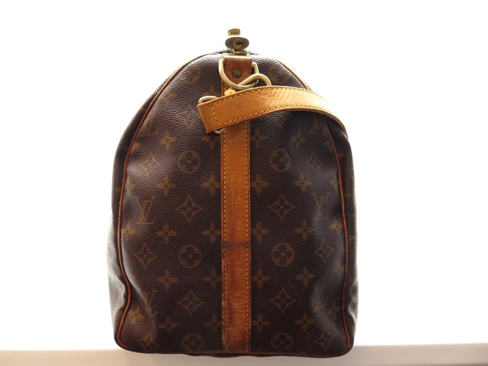 LOUIS VUITTON - Sac de voyage keepall 50 cm en toile mon…