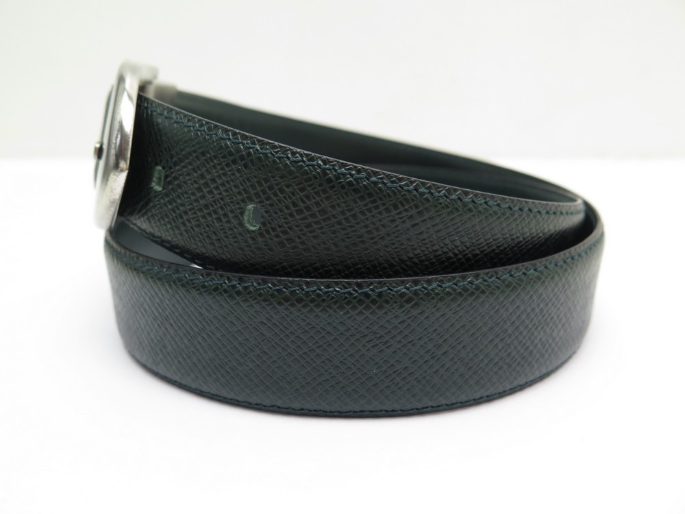 Ceinture en cuir Louis Vuitton Blanc taille 85 cm en Cuir - 32767639