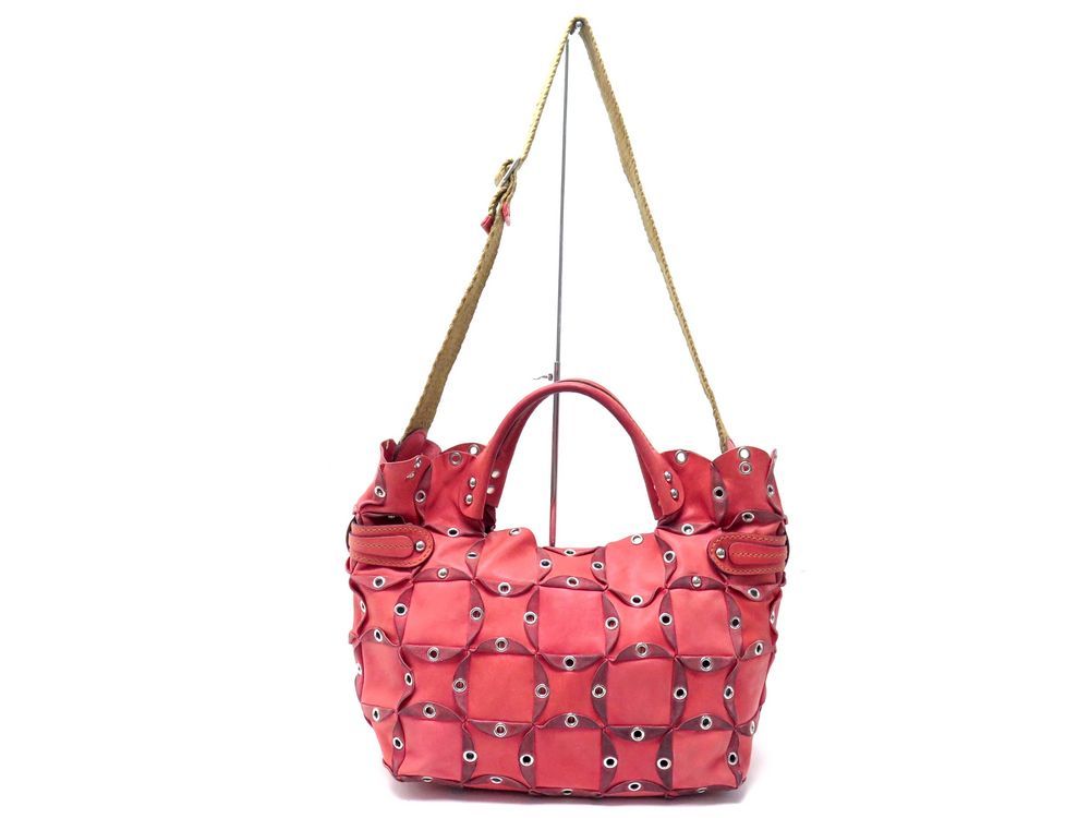 sac a main jamin puech arica pm bandouliere cuir rouge