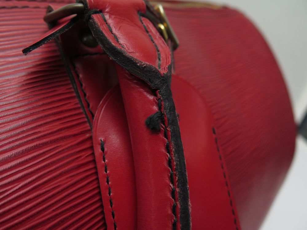 sac de voyage louis vuitton keepall 45 cuir epi rouge