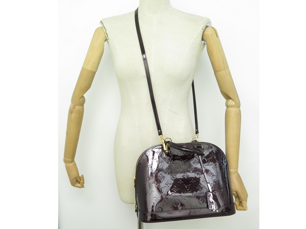 Louis Vuitton Monogram Vernis ALMA PM M91611 Women's Handbag