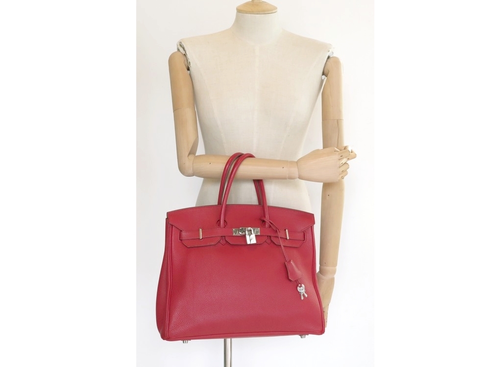 HERMES Togo Birkin 35 Rouge Garance 953096