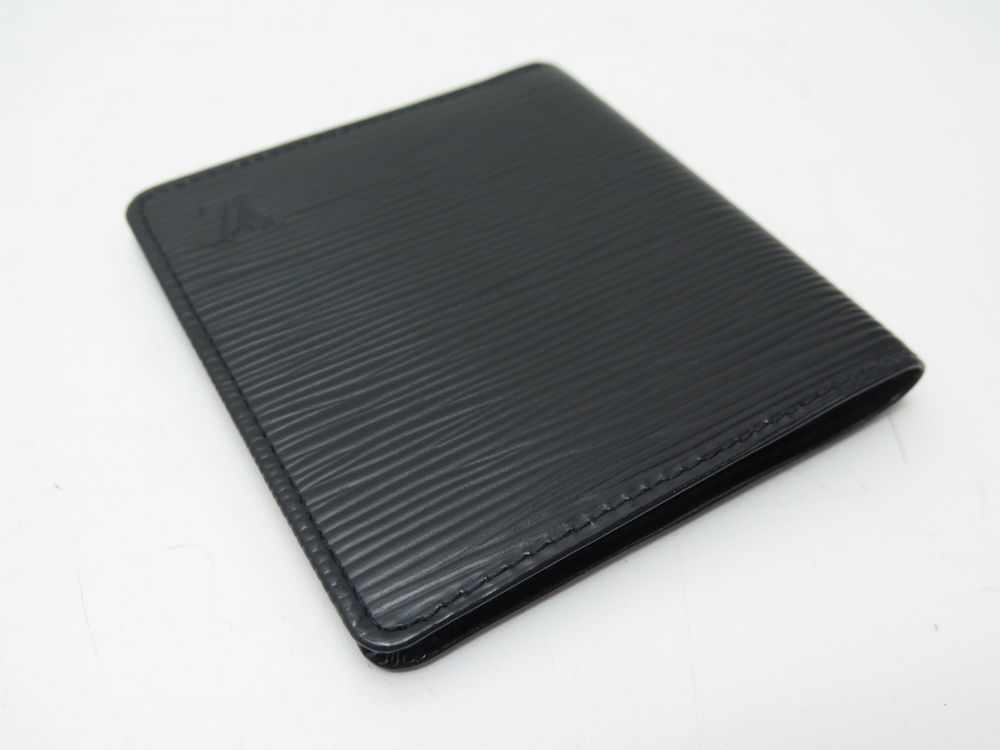 Louis Vuitton Card Holder Flower Remix Epi Noir Black in Leather - US