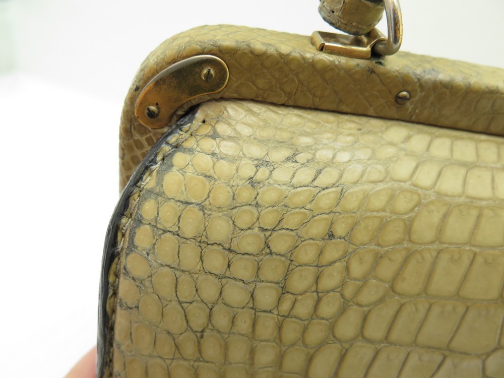 FERNANDE DESGRANGES Leather handbag 50s – Madeinused