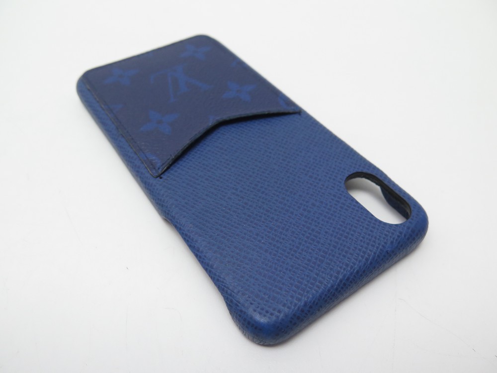 Louis Vuitton iPhone Case Monogram Pacific Taiga XS Blue in Taiga