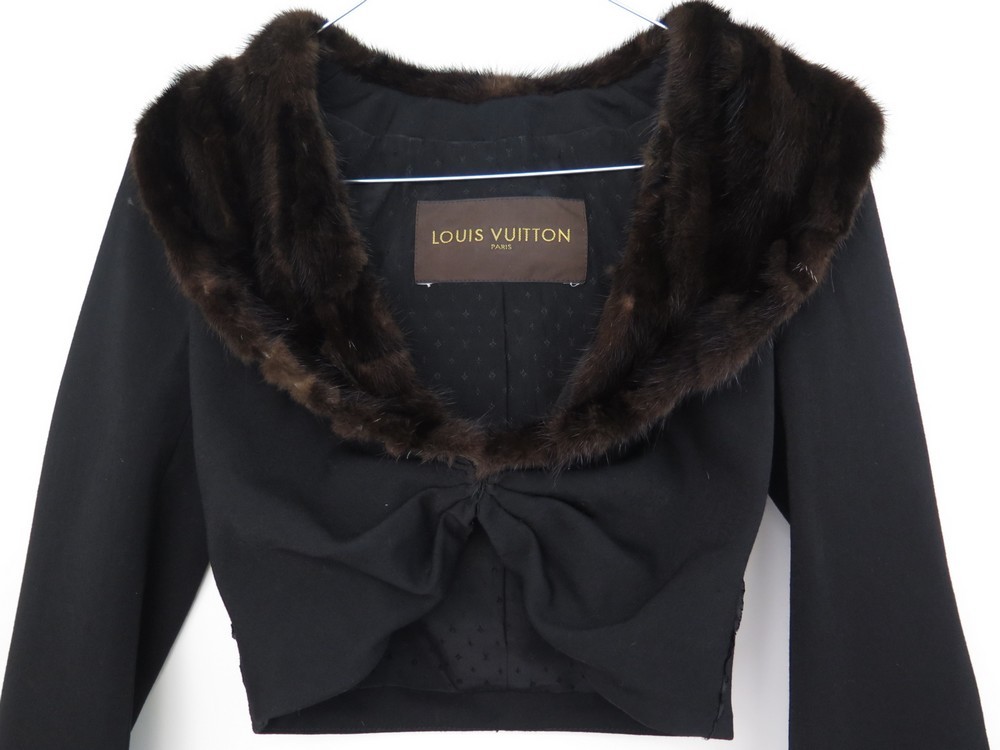 veste louis vuitton bolero asymetrique 36 s laine