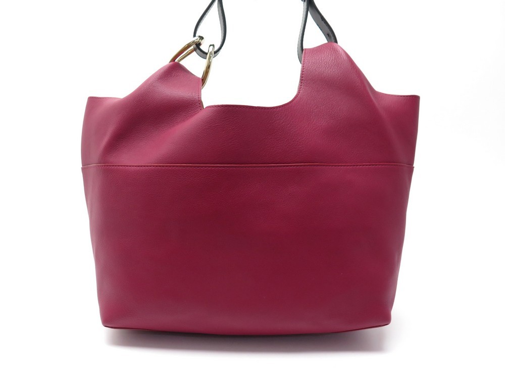Delvaux givry with me raspberry color MM Fuschia Leather ref