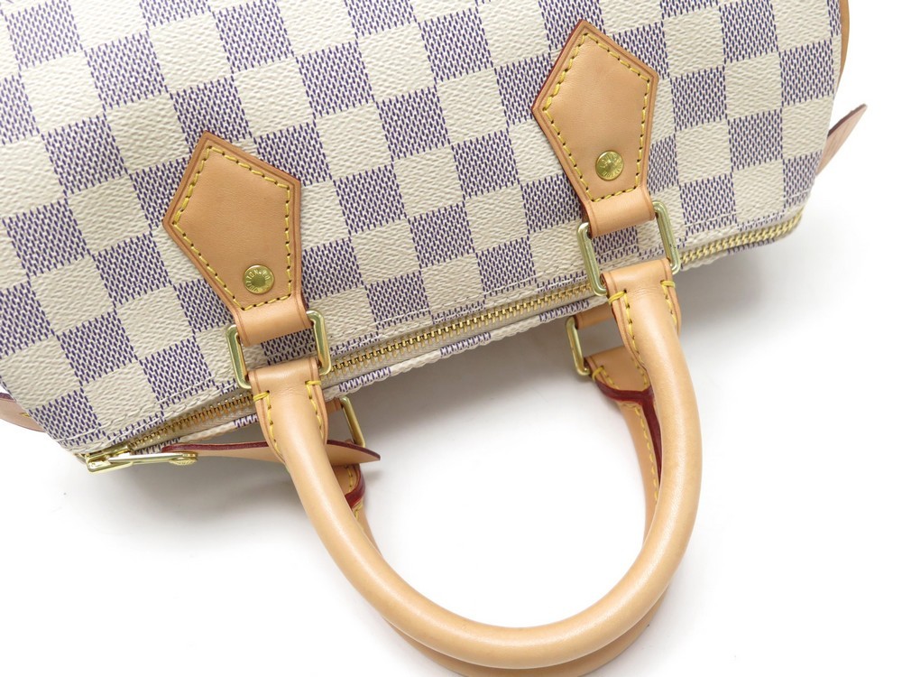 NEW! Genuine Louis Vuitton Damier Azur Canvas N41371 SPEEDY 25