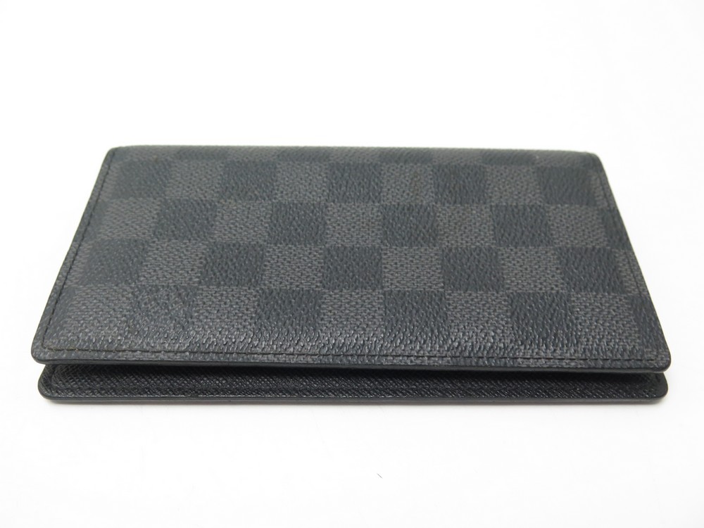 Portefeuille fin pour homme en toile Damier graphite de …