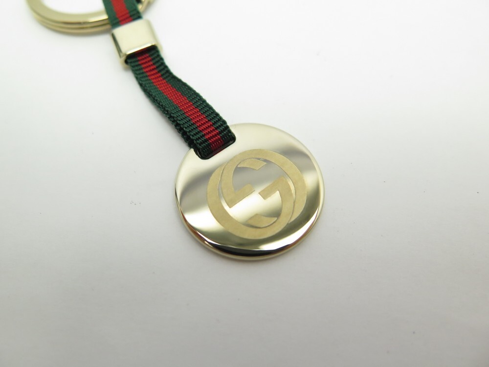 Gucci nylon web hot sale key ring