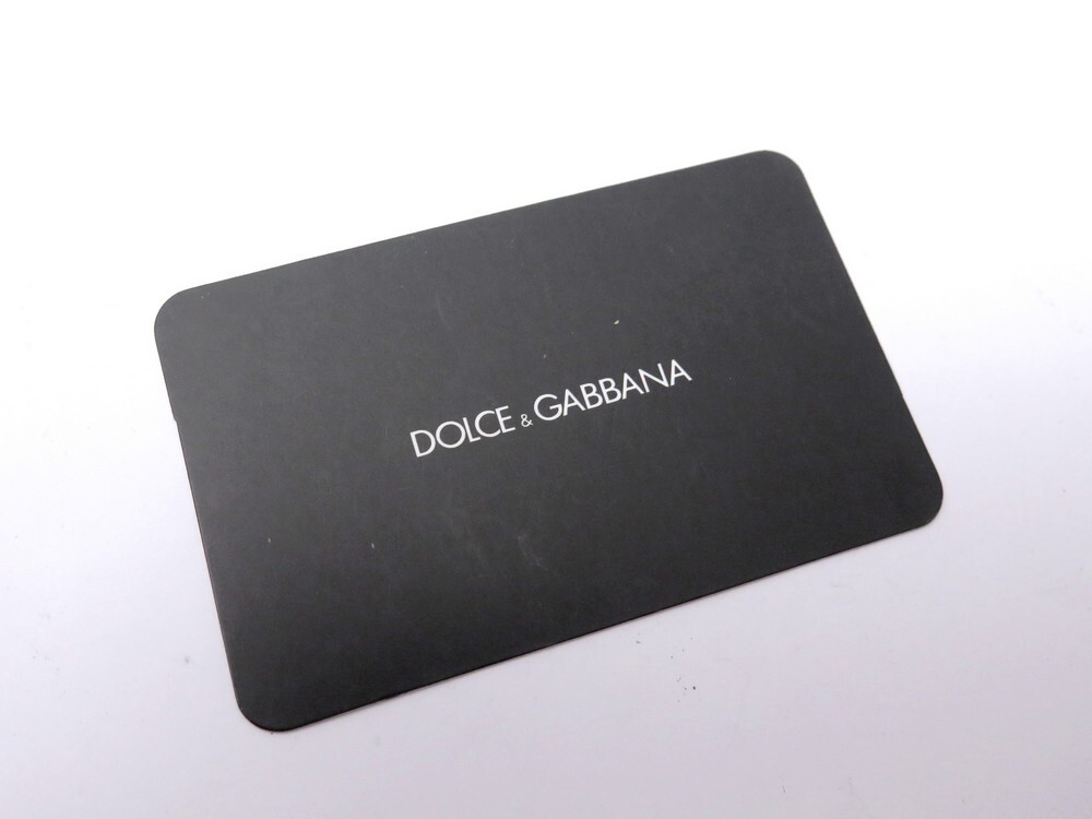 dolce and gabbana authenticity card