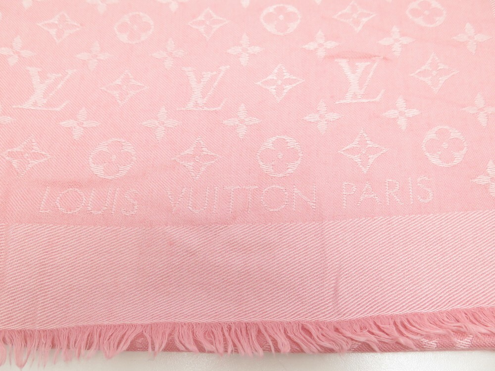 Chale Louis Vuitton Monogram M75699 En Soie Et Laine