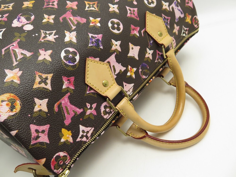 Louis Vuitton Richard Prince Speedy 35 Monogram Satchel Bag