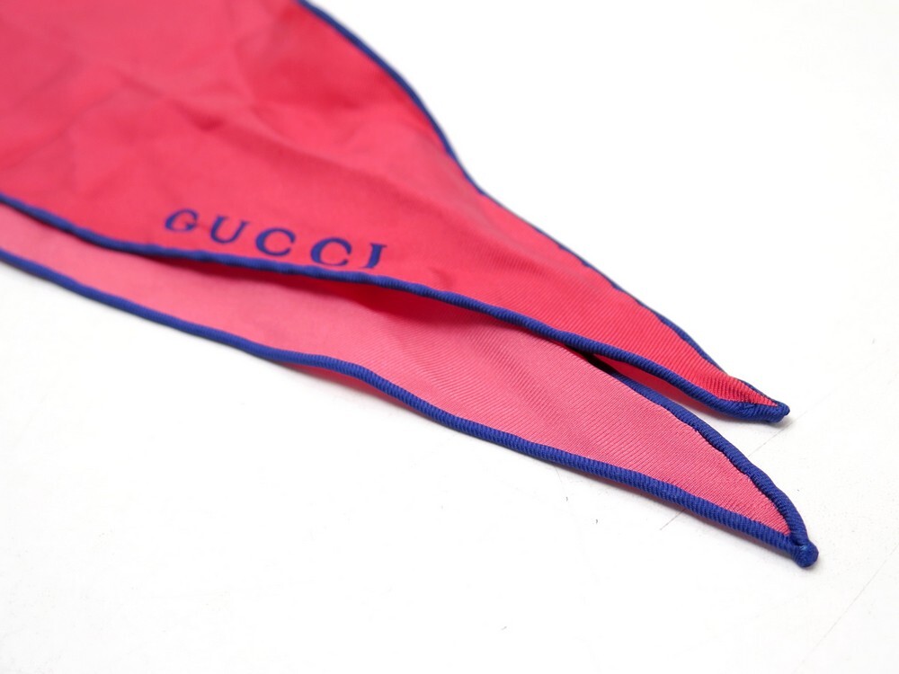 GUCCI FOULARD BANDEAU TWILLY + LOSANGE SILK + SIGNATURE RING GG