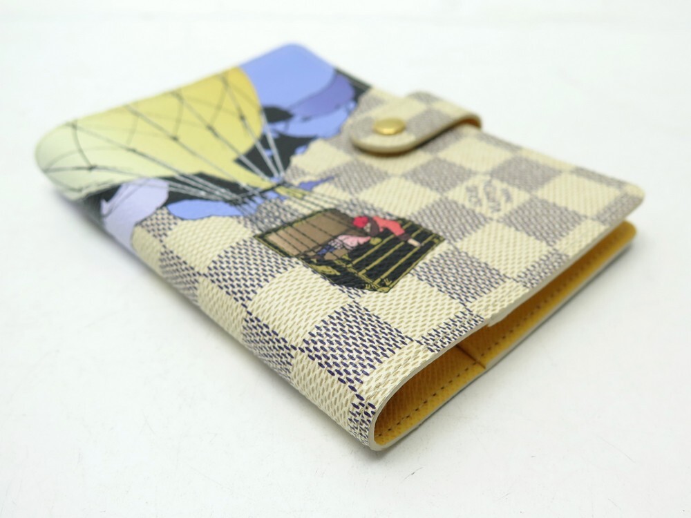 LOUIS VUITTON Damier Azur Balloon Illustre Small Ring Agenda Cover 916835