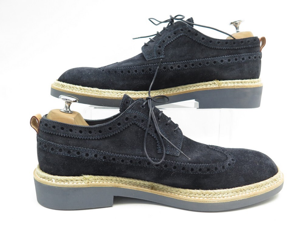 Louis Vuitton Men's Navy Leather Palm Beach High Derby Shoe