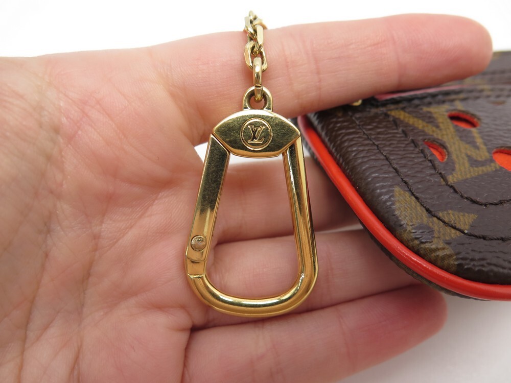 Louis Vuitton Monogram Pochette Cles Keychain Key Pouch Metal ref