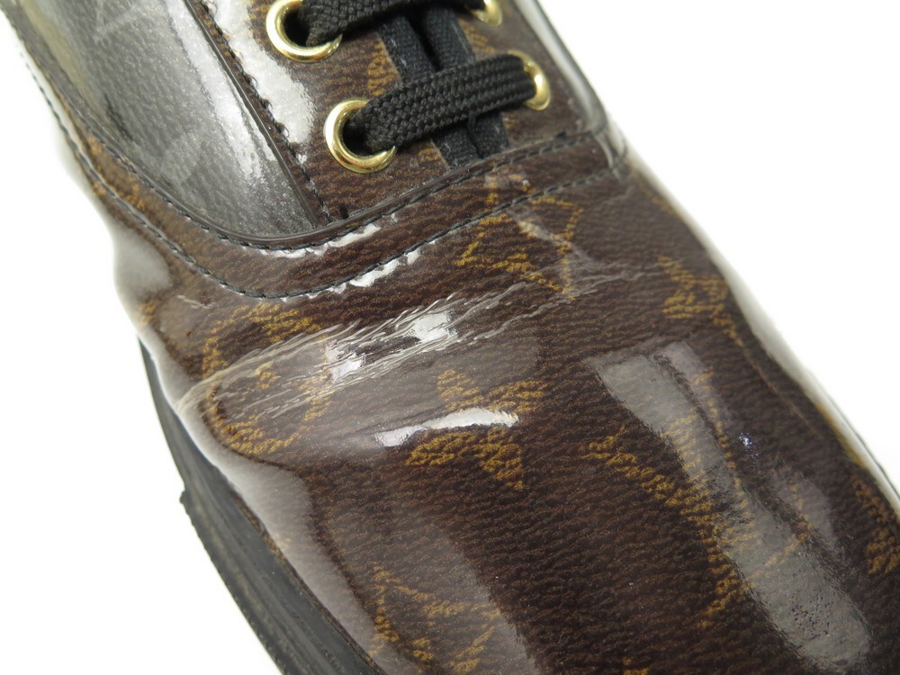 Louis Vuitton Sneakers Shoes Men Monogram Glaze Logo Trocadero